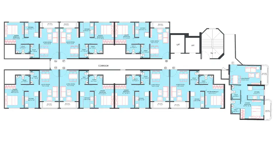Kohinoor Dombivli Ground Floor Plan